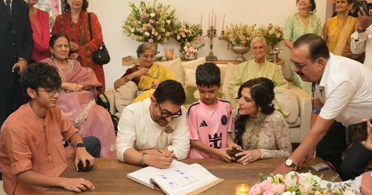 দীর্ঘ ২৫ বছরের অপেক্ষার অবসান, তিন সন্তানের সাক্ষী হয়ে গৌরী স্প্র্যাটকে বিয়ে করলেন আমির খান