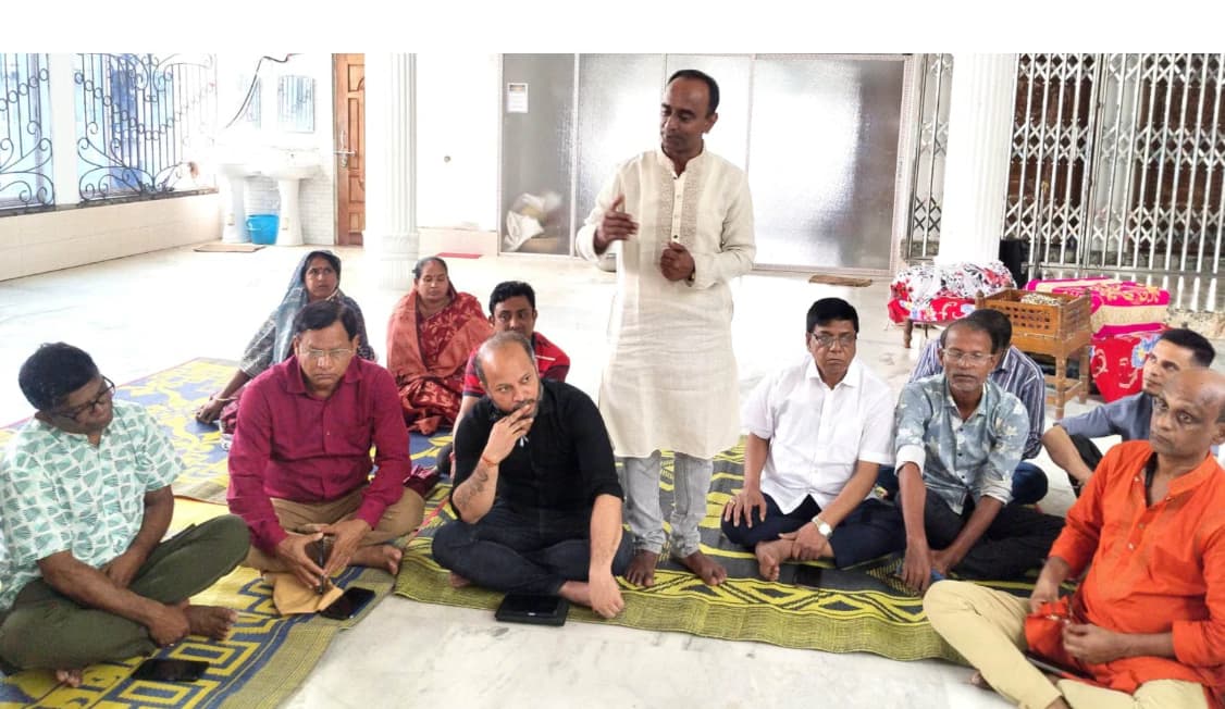 সুনামগঞ্জ জেলা জাতীয়তাবাদি পূজা উদযাপন ফ্রন্টের উদ্যোগে বর্ধিত সভা অনুষ্ঠিত মোঃরফিকুল ইসলাম সোহাগ