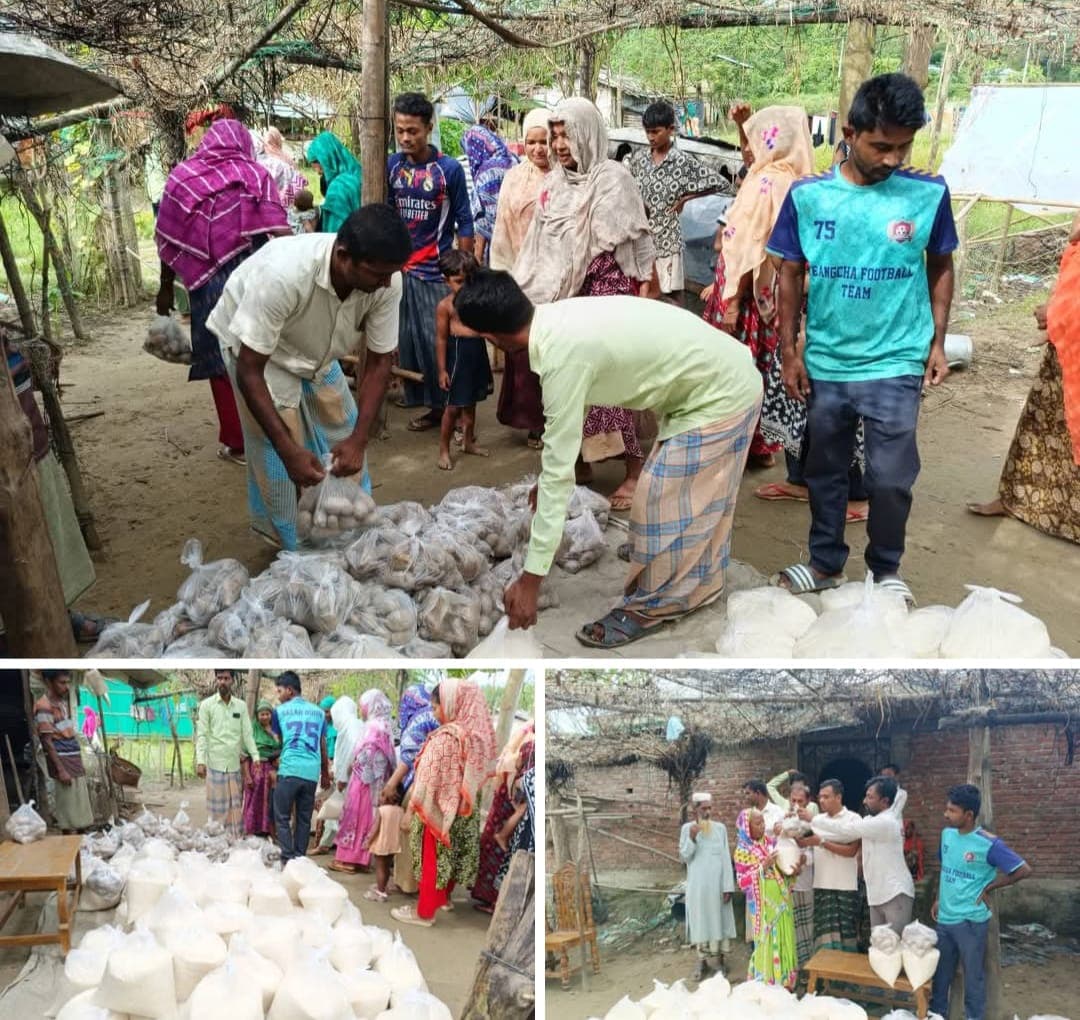 নিজস্ব অর্থায়নে বান্দরবানের ২৫০টি অসহায় পরিবারের মাঝে খাদ্যসামগ্রী বিতরণ ইসমাইল মেম্বারের পরিবারের
