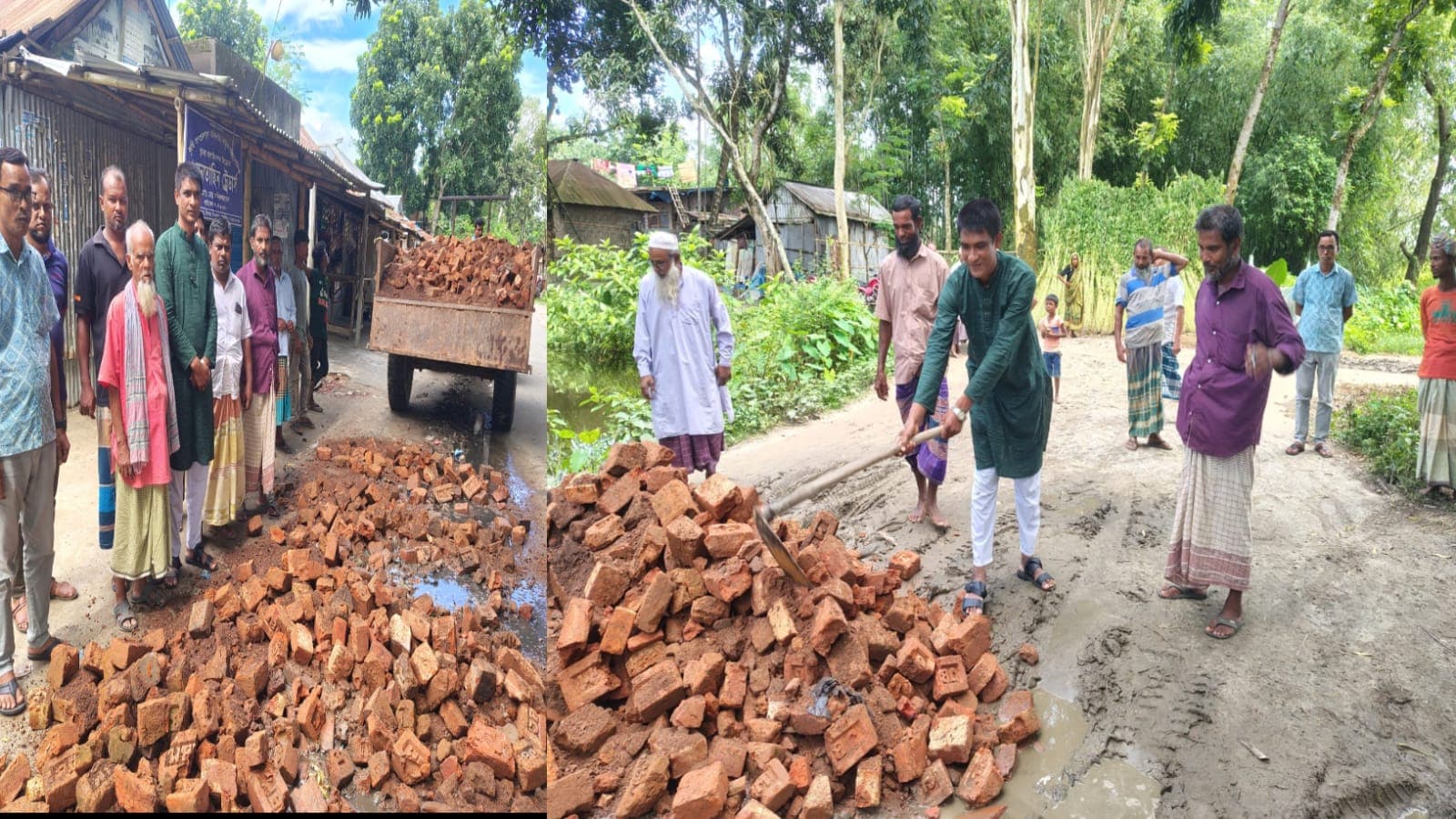 বীরগঞ্জে নিজস্ব অর্থায়নে সড়ক সংস্কার করে জনদুর্ভোগ লাঘবে দৃষ্টান্ত স্থাপন করলেন আহসান হাবীব শামীম