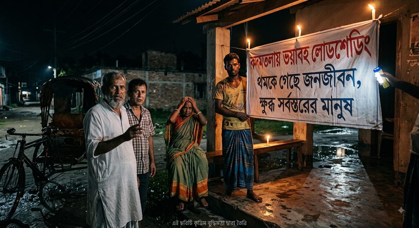 বিদ্যুৎ সংকটে পিরোজপুরের কদমতলায় জনজীবন স্থবির