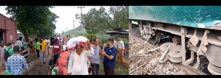 আতঙ্কিত যাত্রীদের ছোটাছুটি, রাজশাহীতে ঢালারচর এক্সপ্রেস লাইনচ্যুত হয়ে বন্ধ সারাদেশের রেল যোগাযোগ