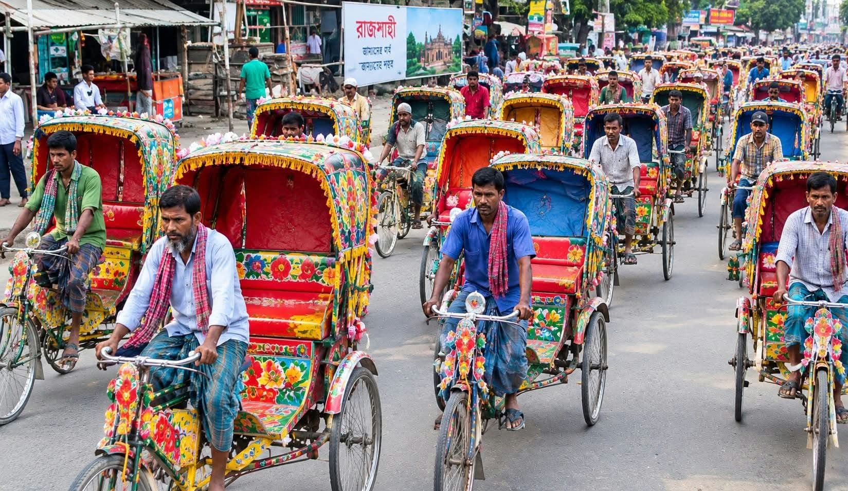 রাজশাহীতে বাড়ছে রিকশা, যানজট কমাতে ৮ দফা প্রস্তাব