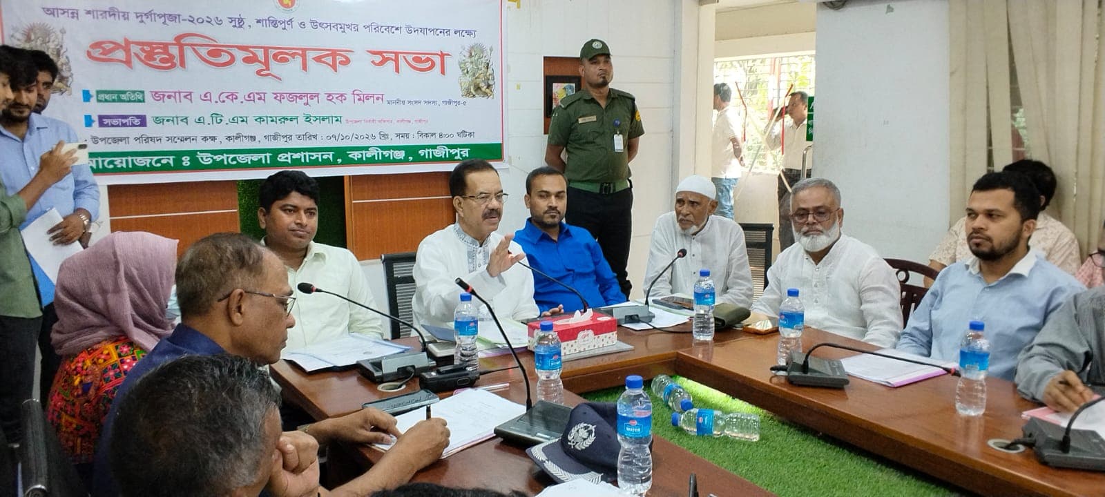 কালীগঞ্জে দুর্গাপূজায় সমন্বিত পর্যবেক্ষণ দল, গুরুত্বপূর্ণ মণ্ডপে নজরদারি ক্যামেরা