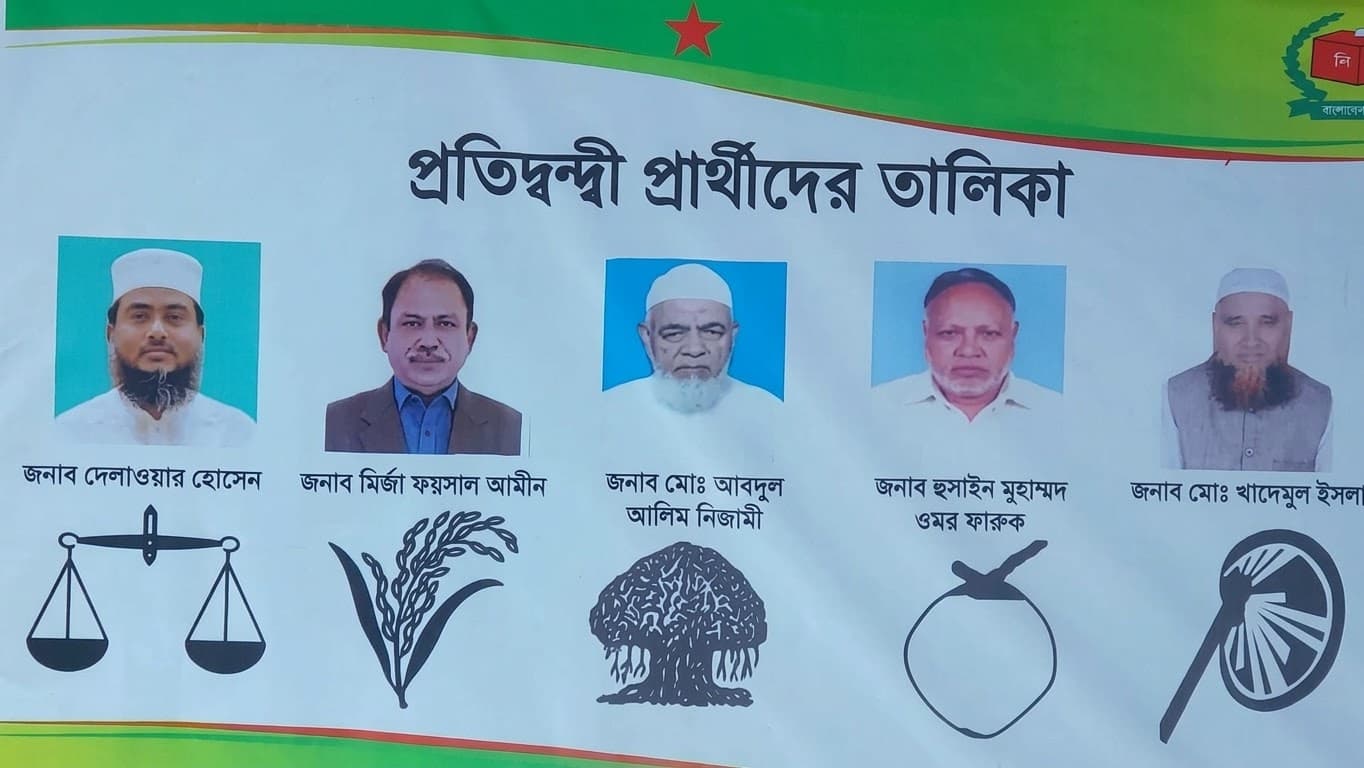 ঠাকুরগাঁও-১ আসনে পাঁচ প্রার্থীর প্রতীক বরাদ্দ