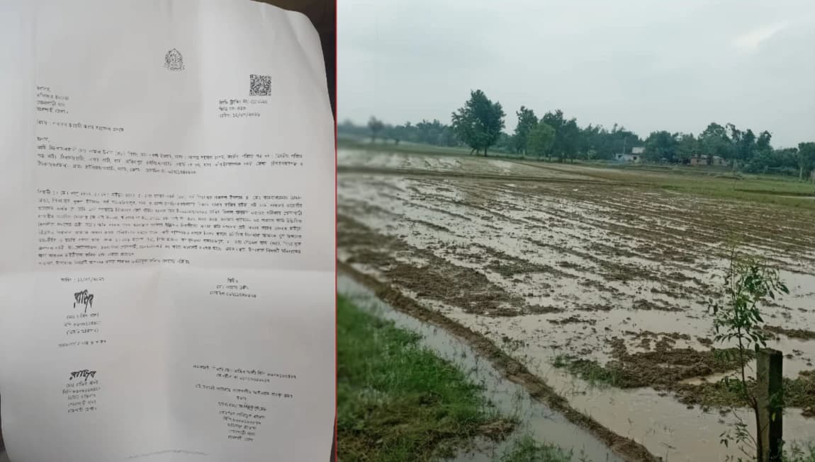 জমি সংক্রান্ত বিরোধে গোদাগাড়ীতে সীমানা পিলার ভাঙচুর ও প্রাণনাশের হুমকির অভিযোগ থানায় জিডি