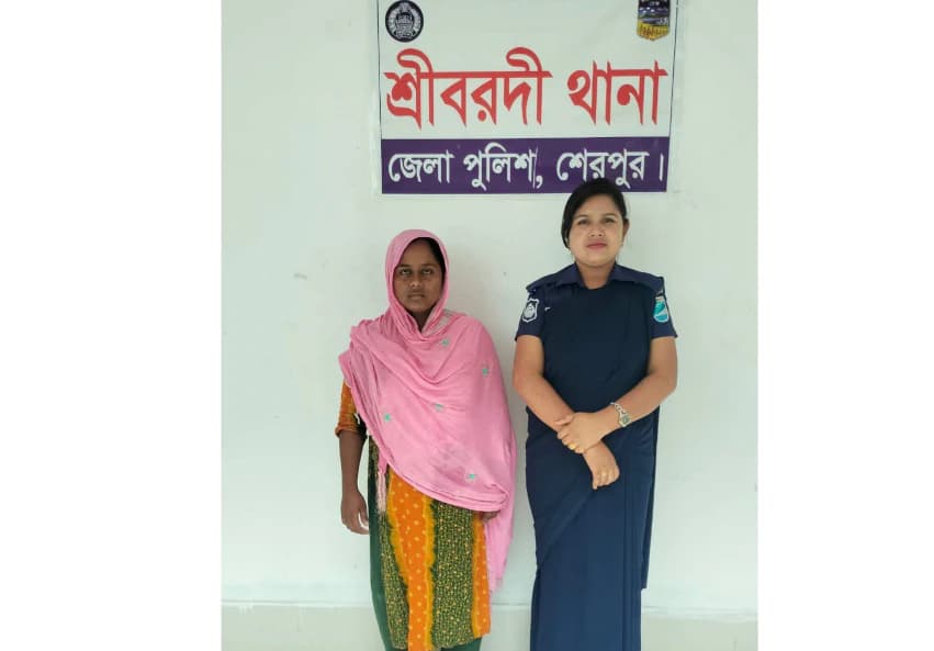 শ্রীবরদীতে ৪০০ গ্রাম গাঁজাসহ নারী গ্রেফতার