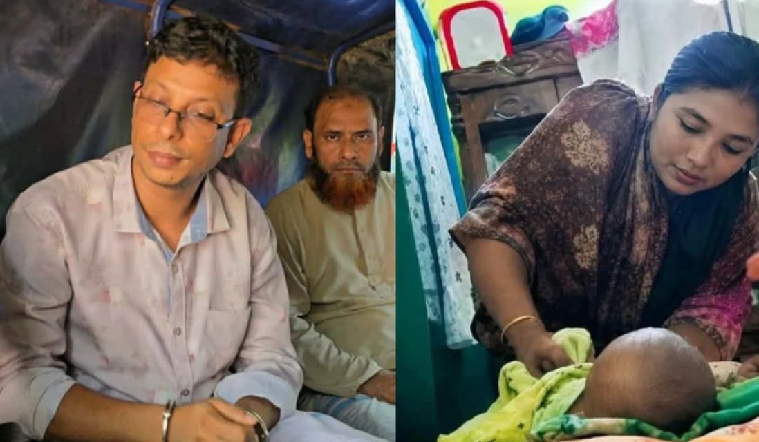দুই মাসের শিশুকে নির্যাতন: ভাইরাল ভিডিওর পর গ্রেফতার অভিযুক্তের স্বামী ও বাবা