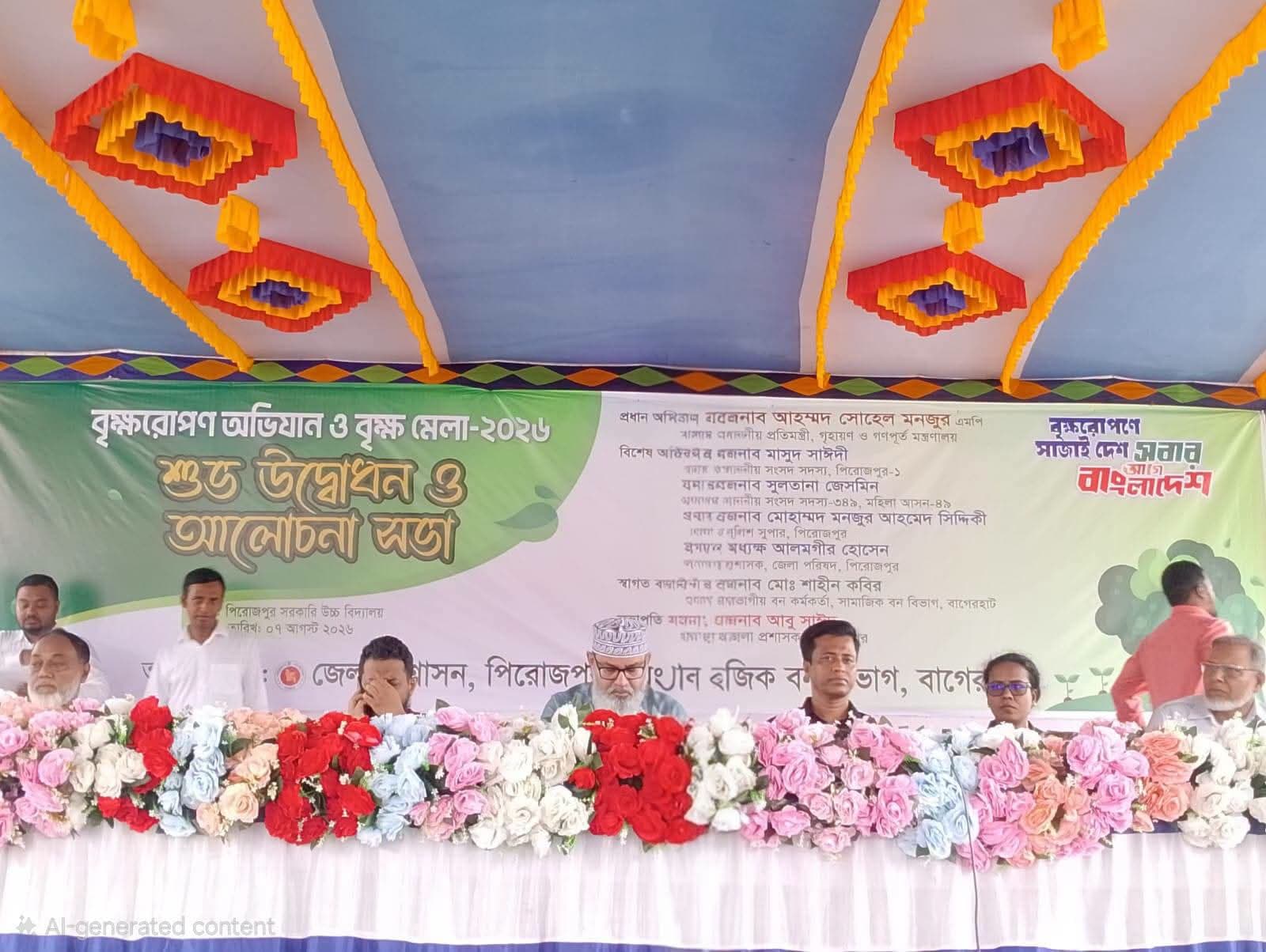 পরিবেশ ও দেশকে বাঁচাতে বেশি করে গাছ লাগানোর আহ্বান মাসুদ সাঈদীর