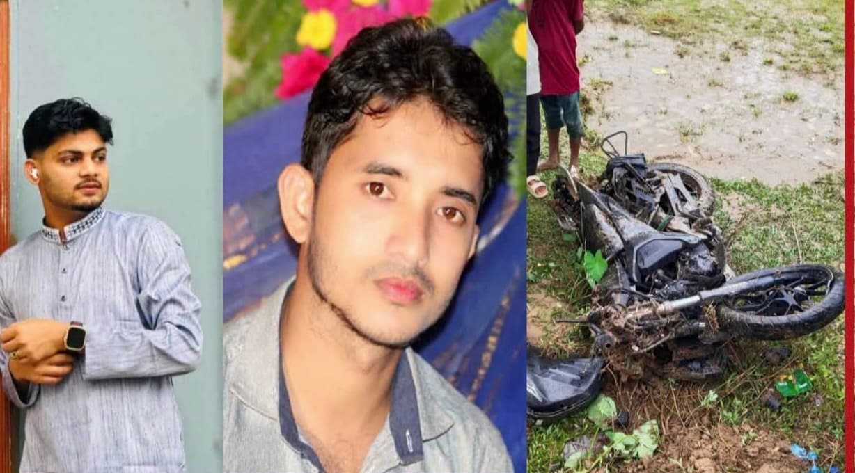 ডাম্পারের ধাক্কায় নিভে গেল দুটি প্রাণ, টেকনাফের কেরুনতলীতে শোকের মাতম
