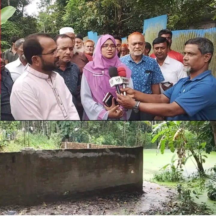 ফেনীর তেতৈয়ায় চলাচলের রাস্তা বন্ধ করে দেয়াল নির্মাণ, ঘটনারস্থল পরিদর্শন করেন সদর ইউএনও